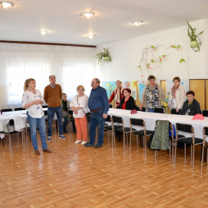 Spotkanie Klubu Twórców Rękodzieła Artystycznego z Seniorami z Łopiennika Górnego